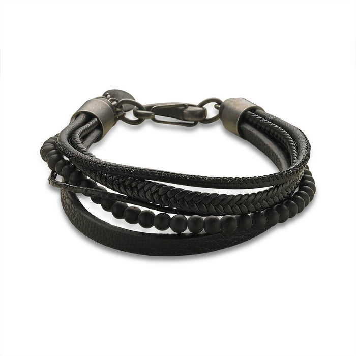 Stainless Steel Bracelet, Mixed Bracelet, Black