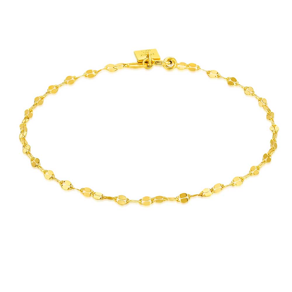 18Ct Gold Plated Silver Bracelet, Oval Links