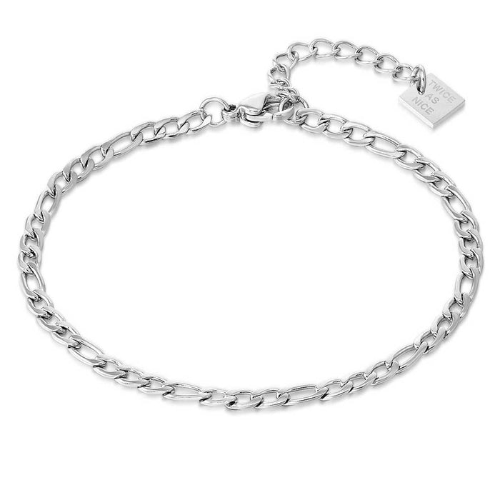 Stainless Steel Bracelet, Figaro Chain 3 Mm