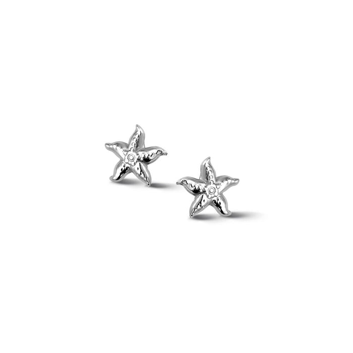 Silver Earrings, Starfish