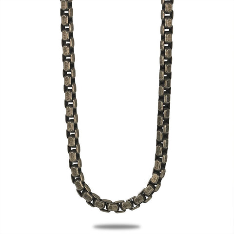 Stainless Steel Necklace, Squared Chain