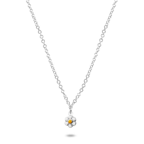 Silver Necklace, Daisy