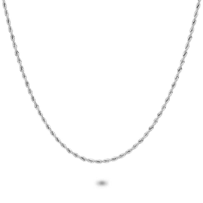 Stainless Steel Necklace, Twisted Chain, 2,3 Mm