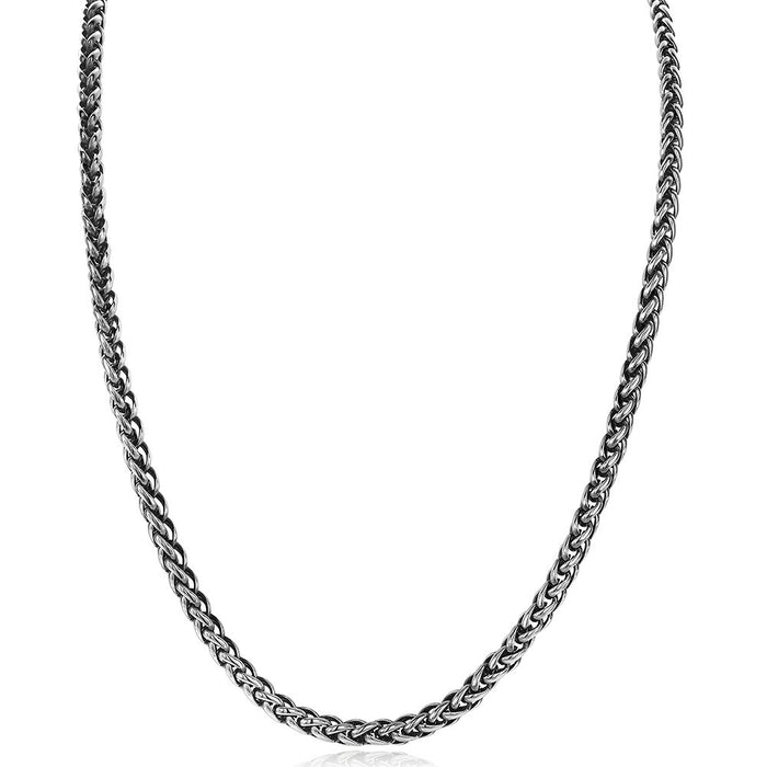 Stainless Steel Necklace, Palmier Link