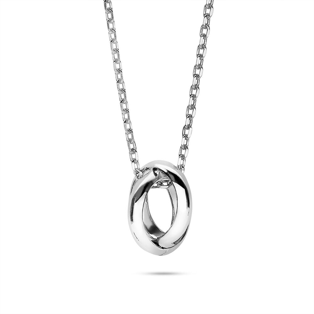 Silver Necklace, 2 Rings