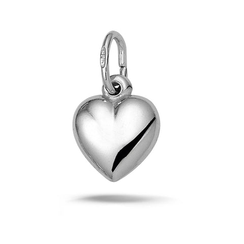 Silver Shiny Heart Pendant