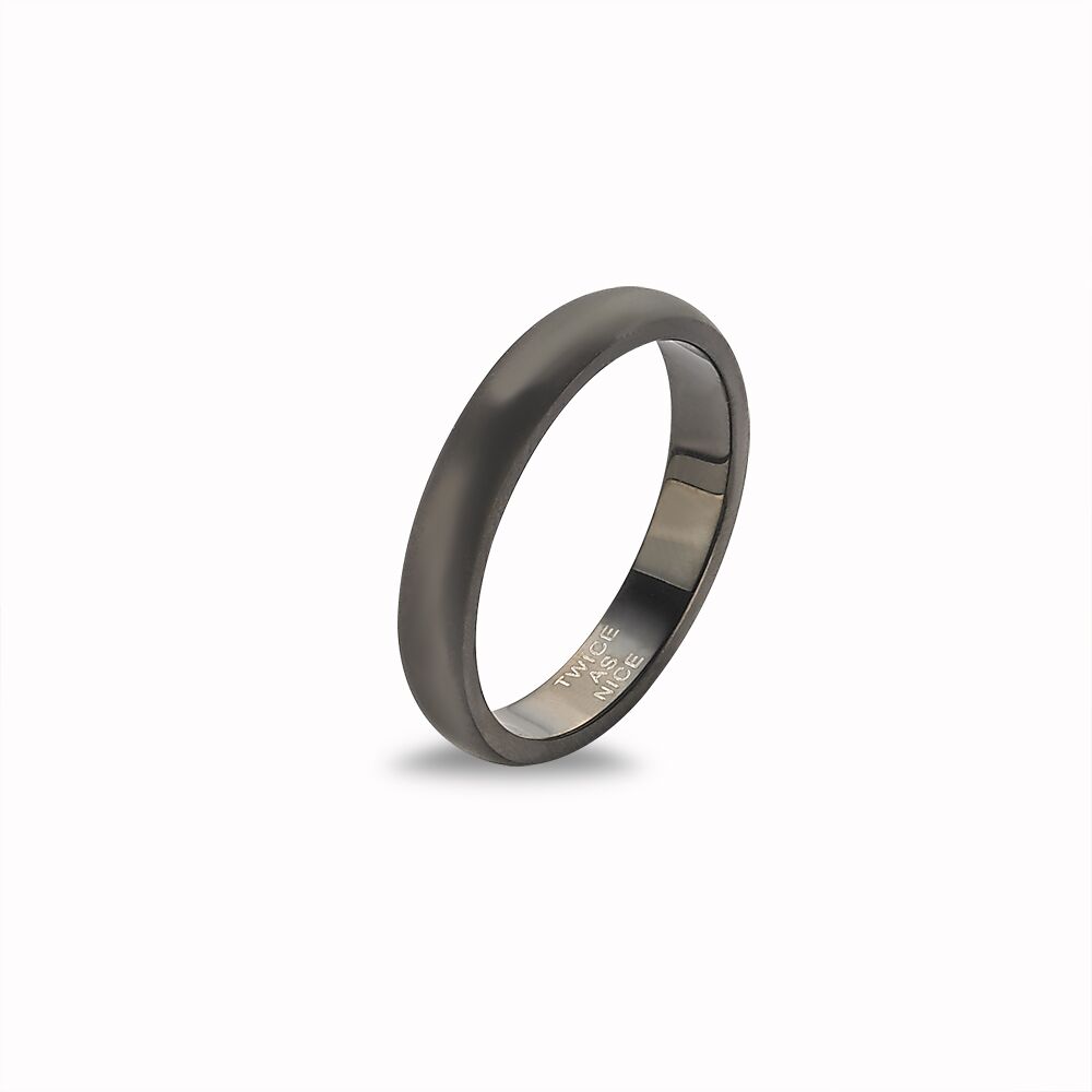 Stainless Steel Ring, Grey, Mat