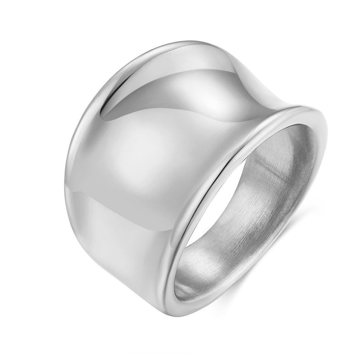 Stainless Steel Ring, Wide, 1,5 Cm