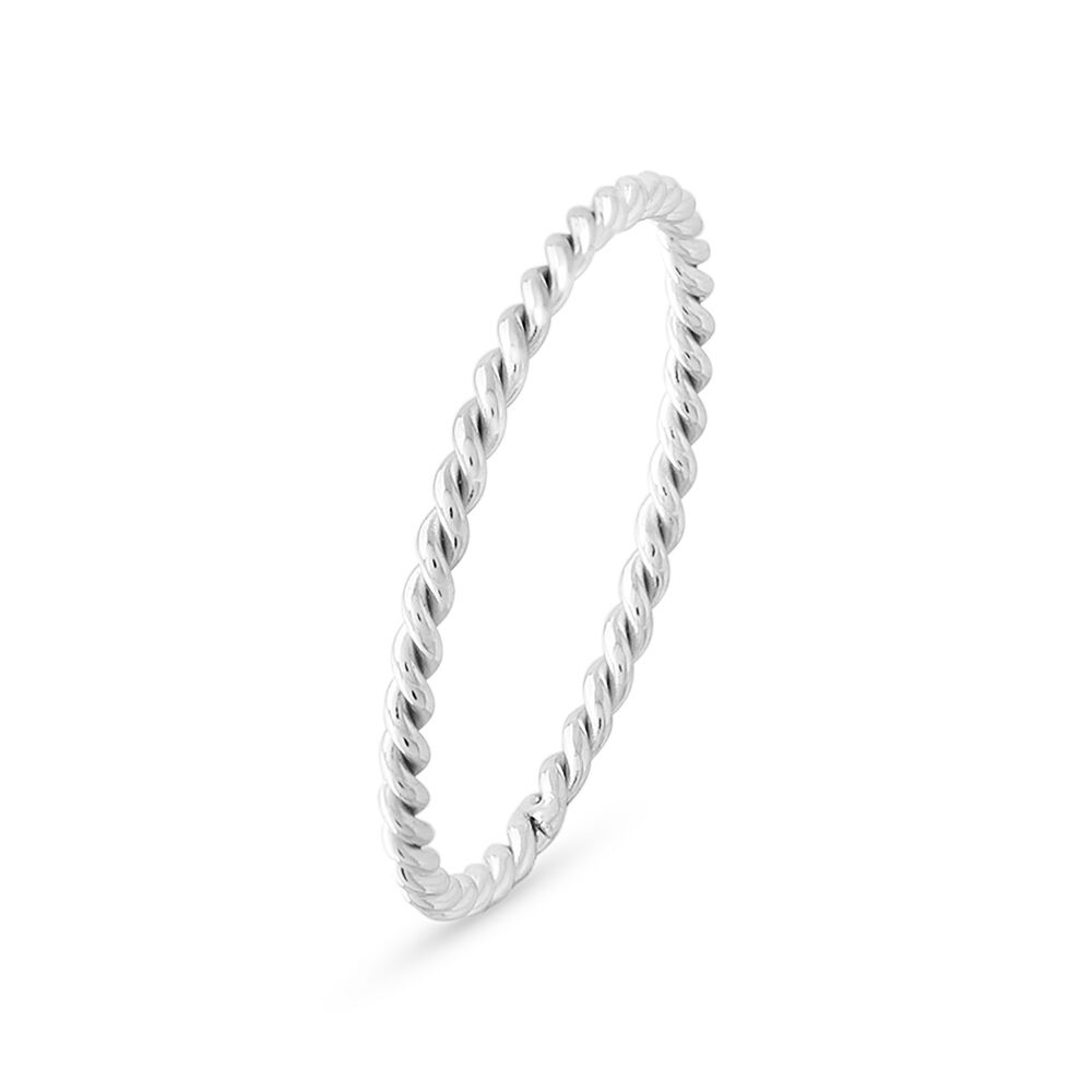 Stainless Steel Ring, Twisted Ring, 1,5 Mm