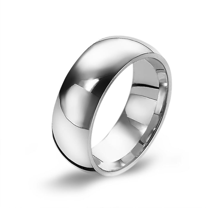 Stainless Steel Ring, Wide, 7 Mm