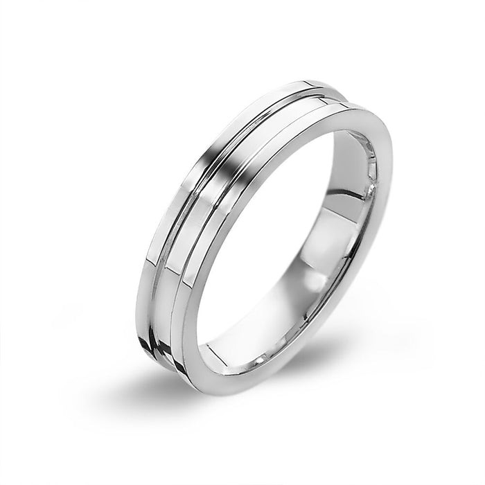 Stainless Steel Ring, Striped, 3 Mm