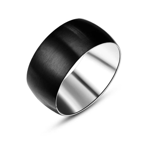 Stainless Steel Ring, Matte Black
