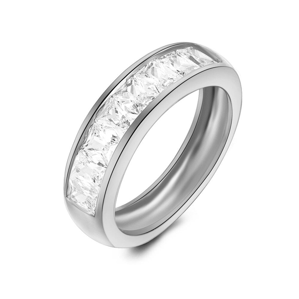 Silver Ring, Eternity, 8 Zirkonia