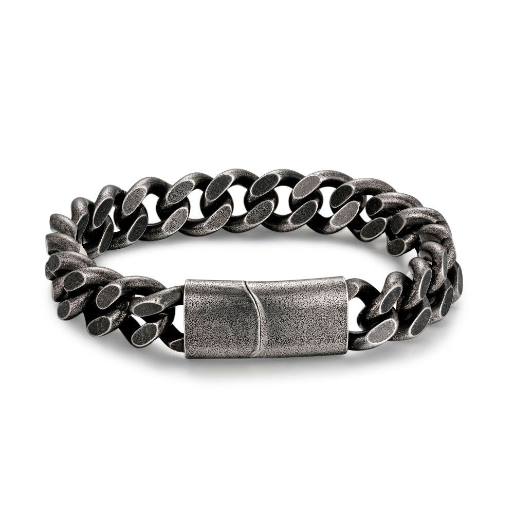 Stainless Steel Bracelet, Grey Gourmet, 13 Mm