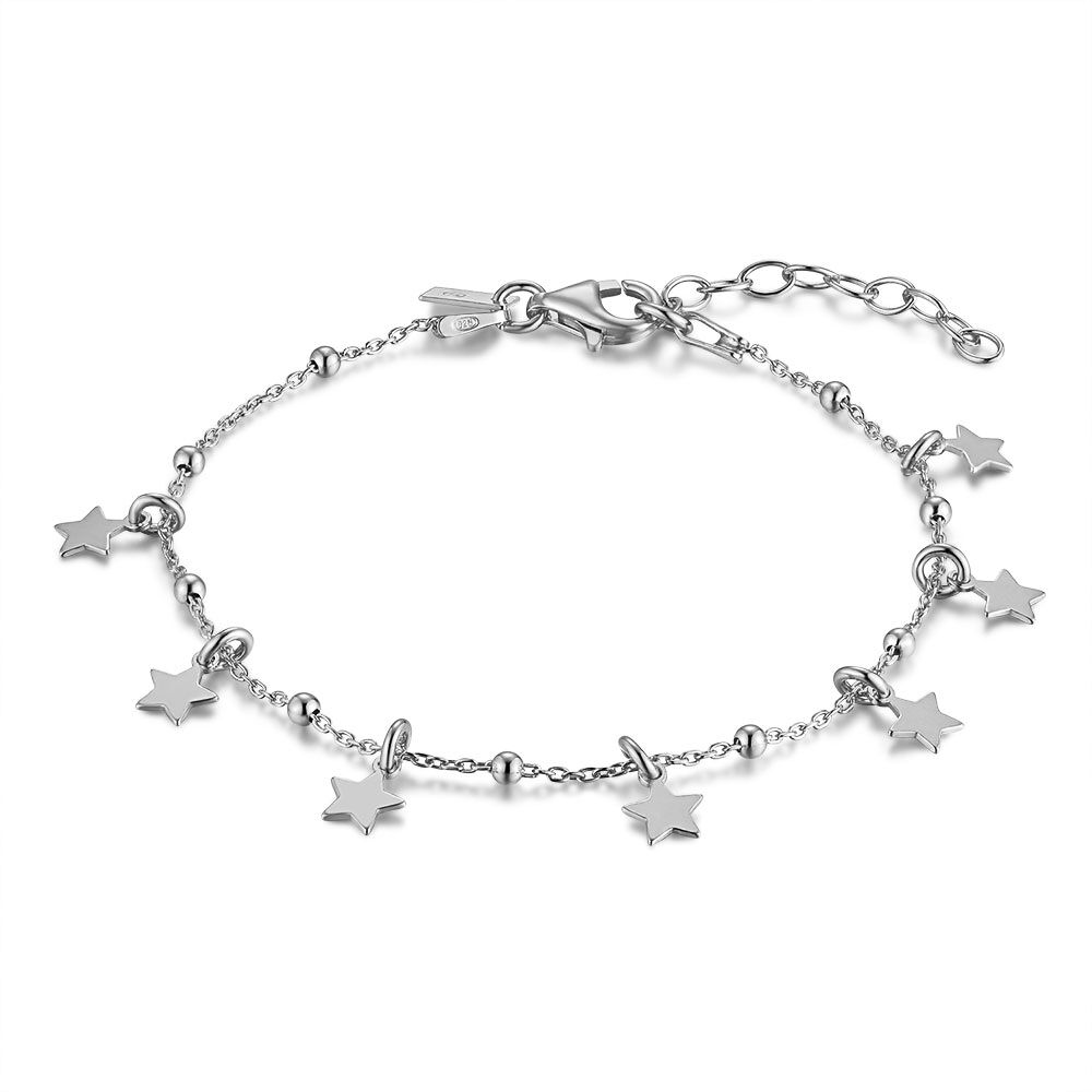 Silver Bracelet, 7 Stars