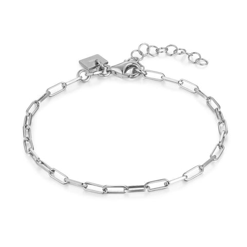 Silver Bracelet, Oval Links