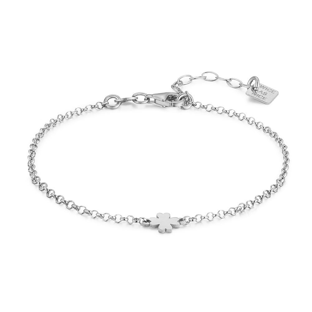 Silver Bracelet, Small Clover