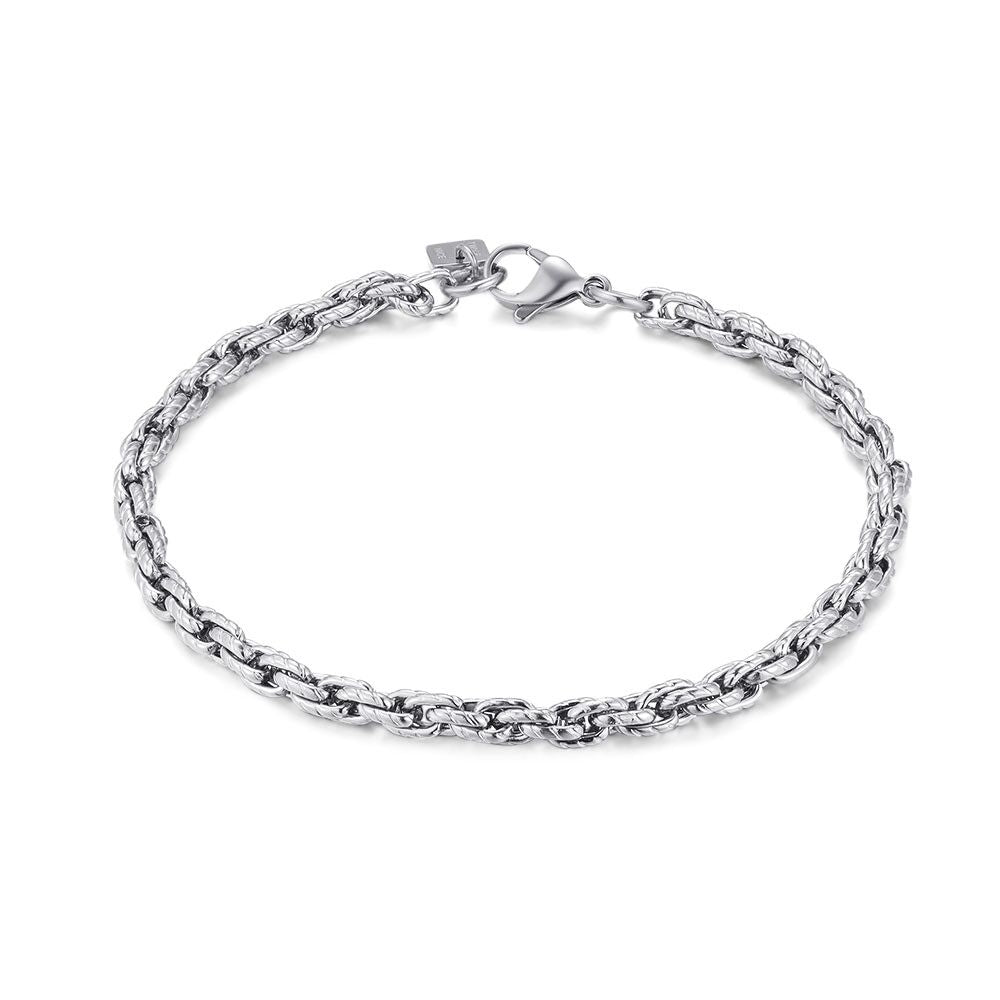 Stainless Steel Bracelet, Braided Link Chain, 4.5 Mm
