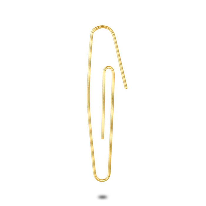 Earring Per Piece In 18Ct Gold Plated Silver, Paperclip