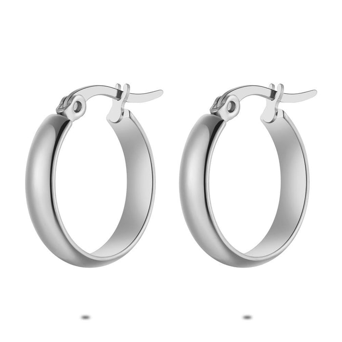 Stainless Steel Earrings, Hoop Earrings, 20 Mm