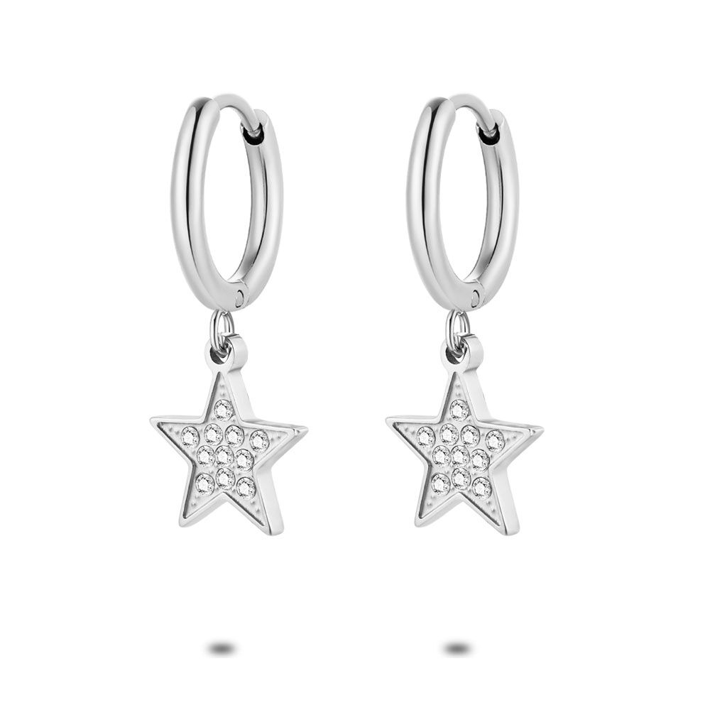 Stainless Steel Earrings, Earring With Star