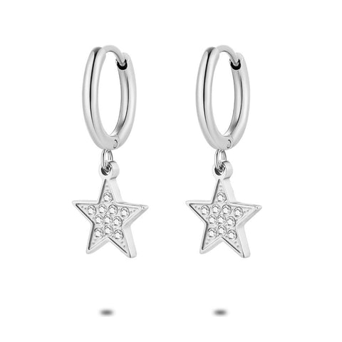 Stainless Steel Earrings, Earring With Star