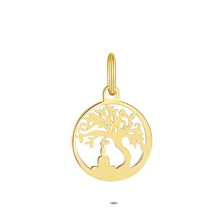 18Ct Gold Plated Silver Pendant, Tree Of Life
