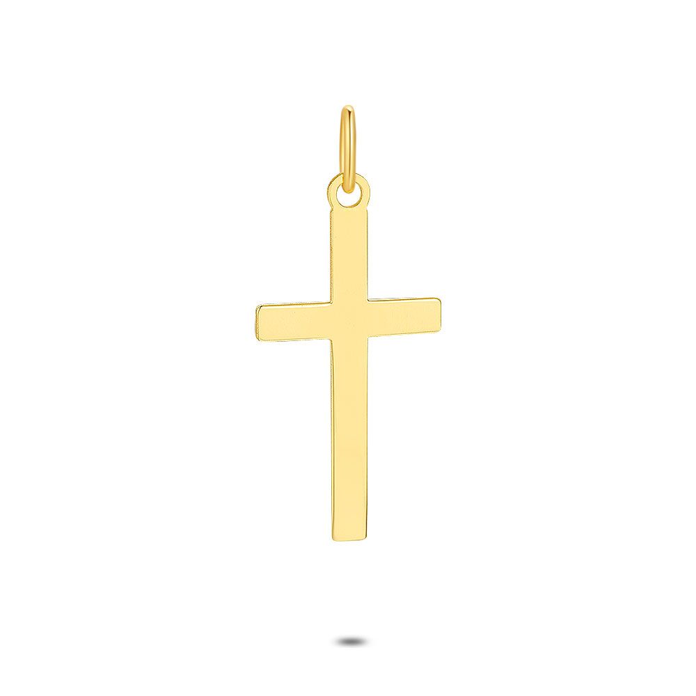 18Ct Gold Plated Silver Pendant, Cross
