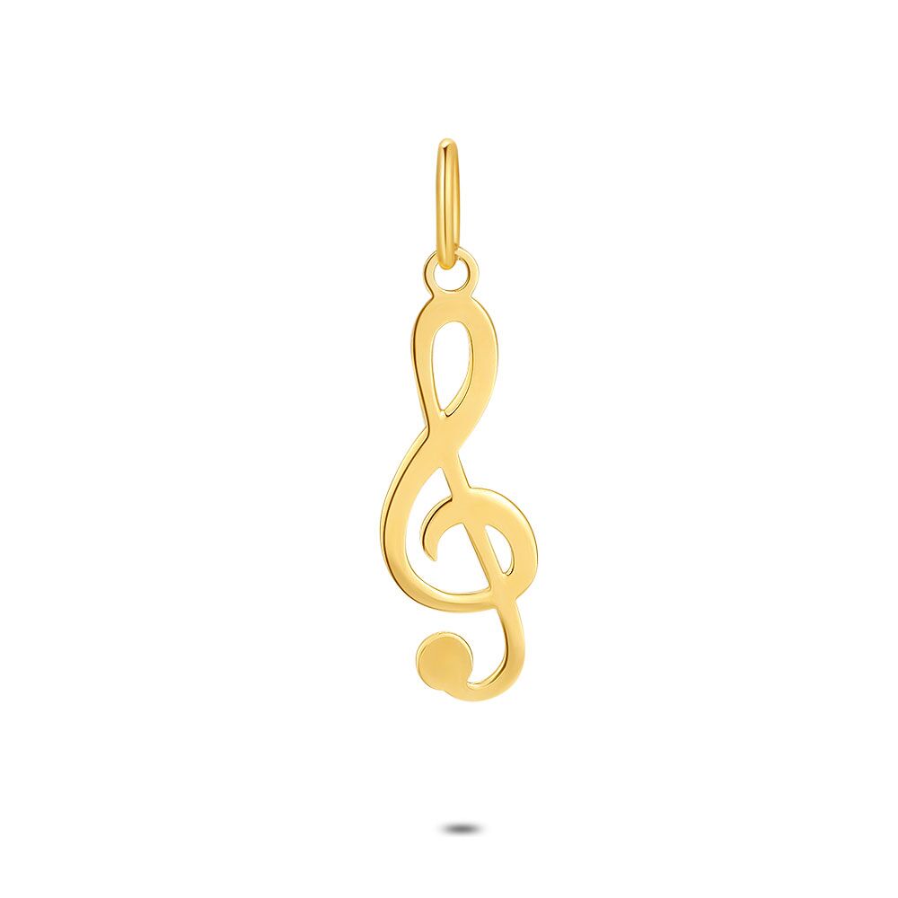 18Ct Gold Plated Silver Pendant, Sol Key
