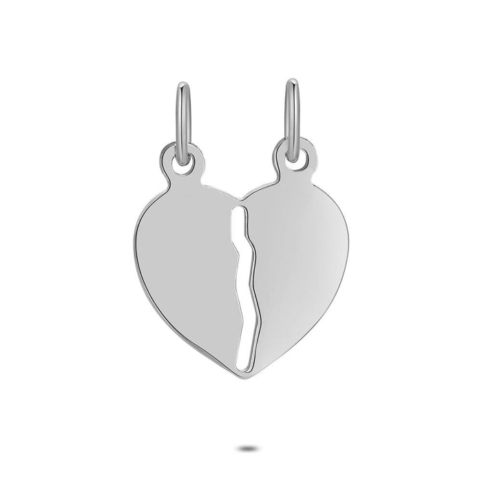 Silver Pendant, Heart To Break, 1,5 Cm