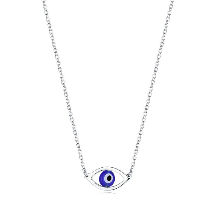 Stainless Steel Necklace, Nazar Eye