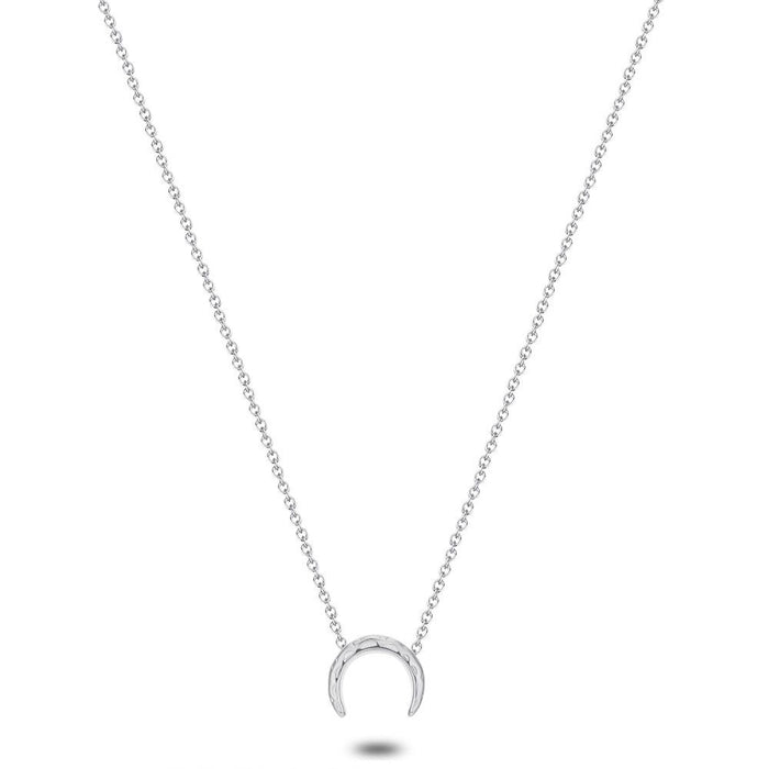 Stainless Steel Necklace, Moon