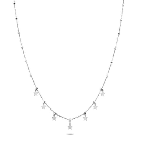 Silver Necklace, 7 Small Stars