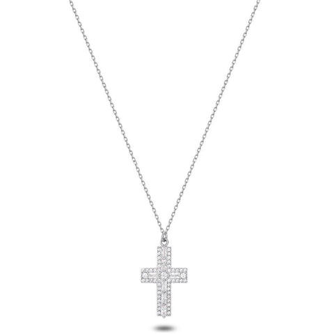 Silver Necklace, Cross
