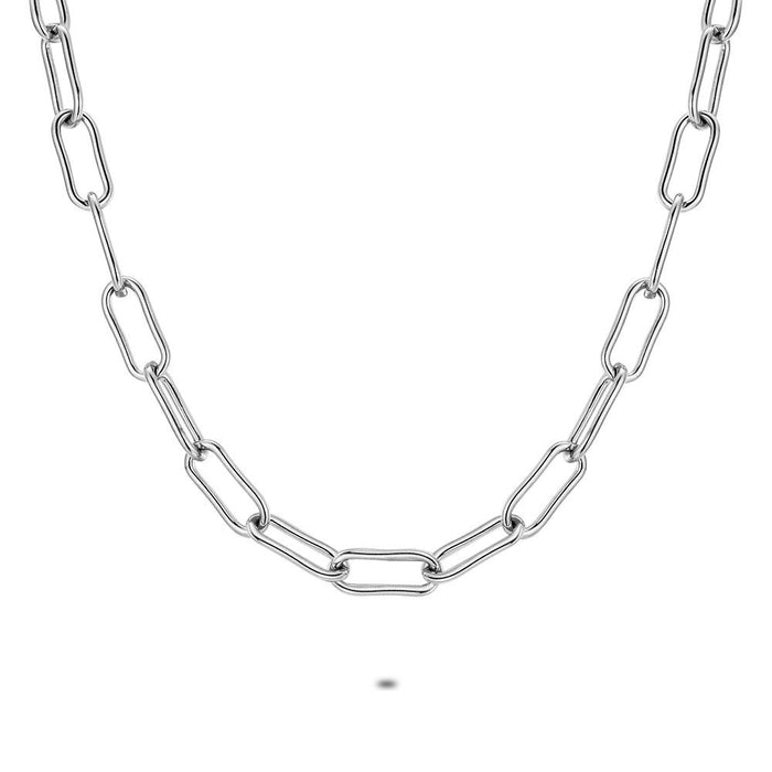 Stainless Steel Necklace, Oval Links, 7/16Mm
