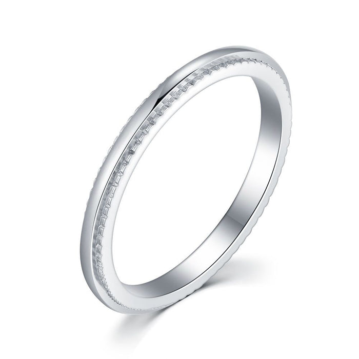 Stainless Steel Ring, 2 Mm, Striped
