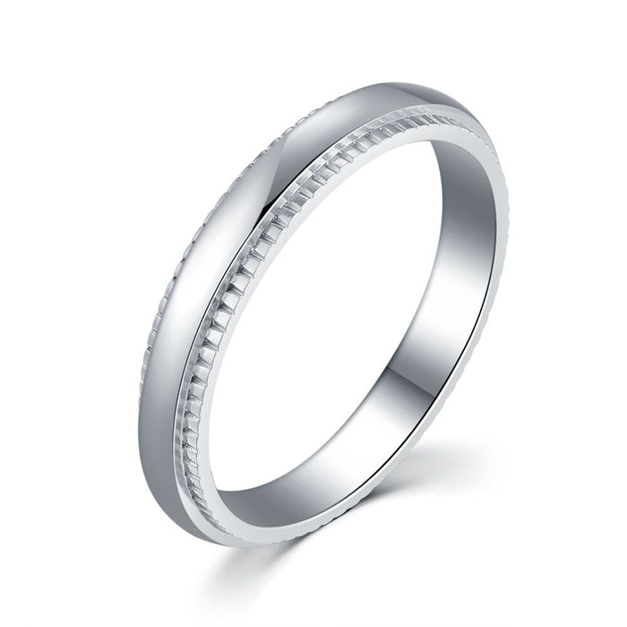 Stainless Steel Ring, 3 Mm, Striped