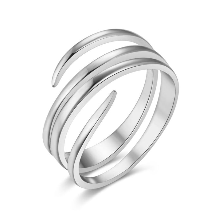 Silver Ring, 4 Rows
